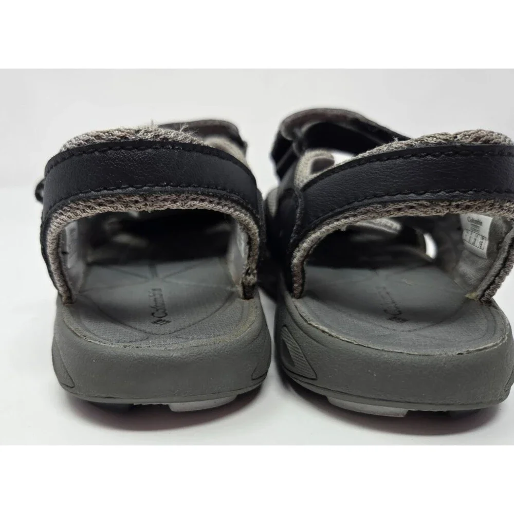 Columbia Toddler Boys Fisherman Sandals Sz 11 Black Gray Outdoor Water Shoes